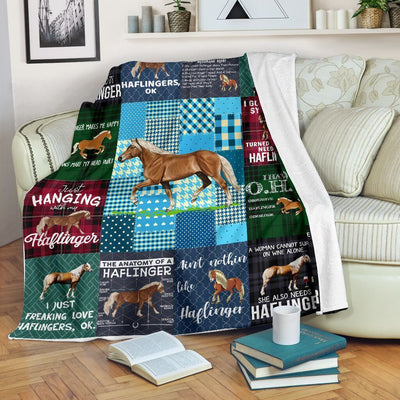 Free And Wild Horse Haflinger Fleece Blanket