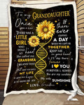 Custom Fleece Blanket - Granddaughter (grandma) - There Was A Little Girl Who Stole My Heart