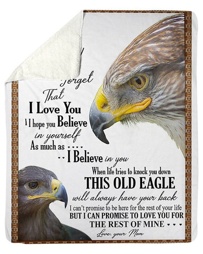 To My Son I'll Love You For The Rest Of Mine Gifts From Mom Fleece Blanket