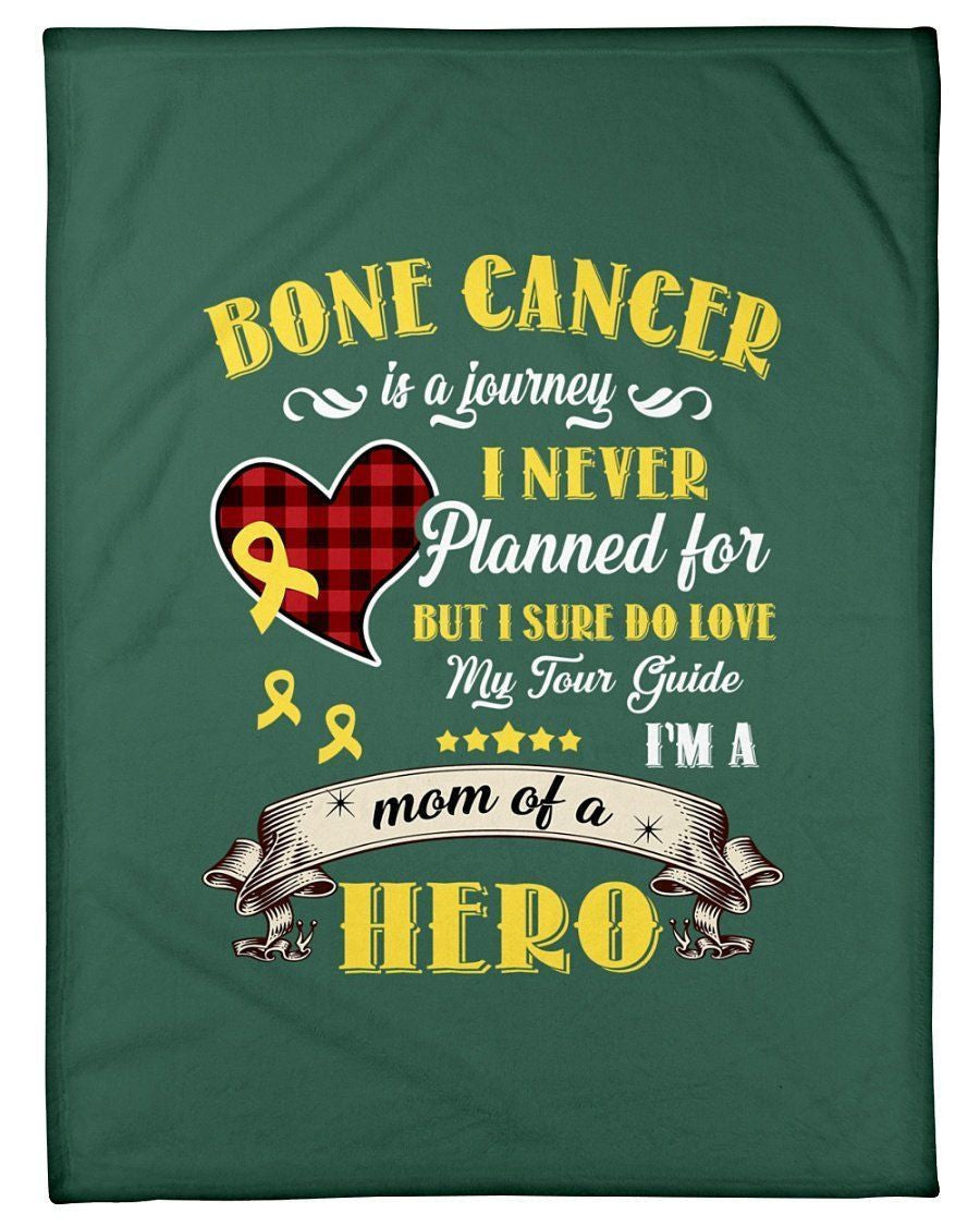 Bone Cancer Is A Journey I Never Planned Fleece Blanket