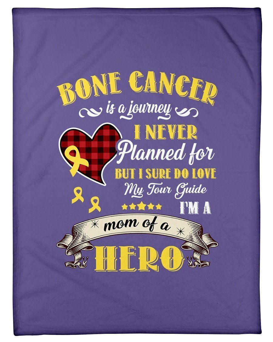 Bone Cancer Is A Journey I Never Planned Fleece Blanket