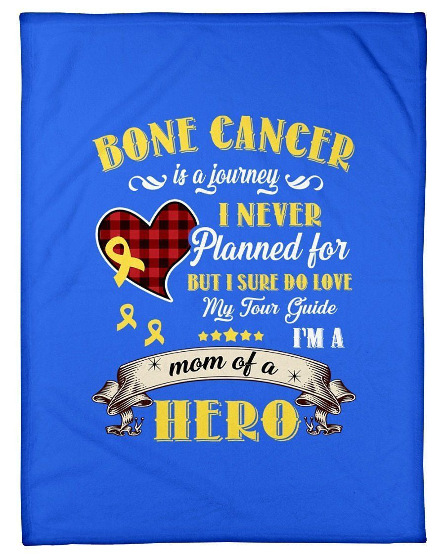 Bone Cancer Is A Journey I Never Planned Fleece Blanket