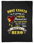 Bone Cancer Is A Journey I Never Planned Fleece Blanket