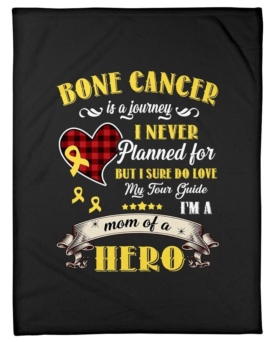 Bone Cancer Is A Journey I Never Planned Fleece Blanket