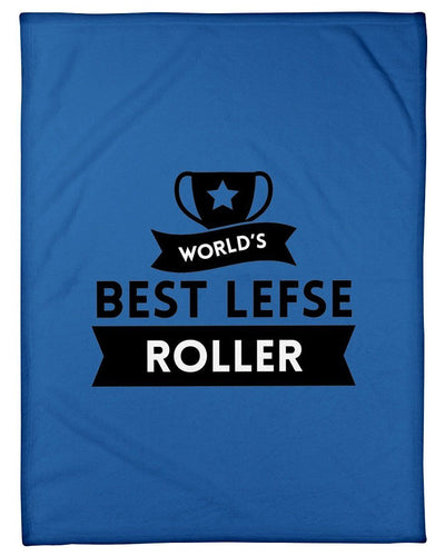 World Best Lefse Roller Fleece Blanket