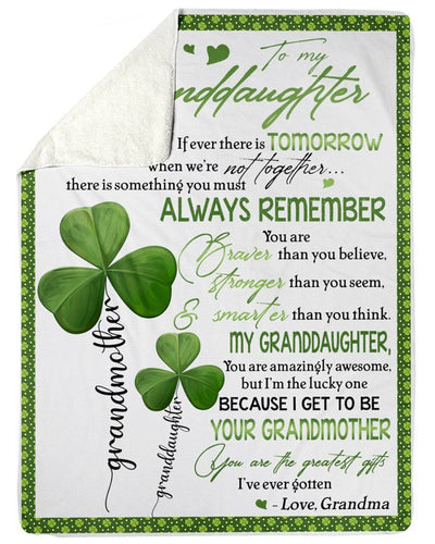 You Are The Greatest Gifts Lovely Message From Grandma Gifts For Granddaughters Fleece Blanket