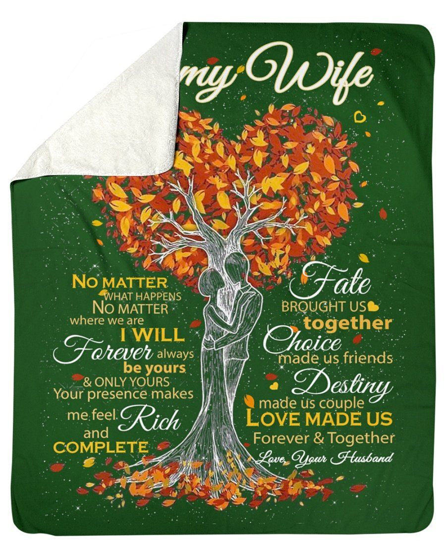Lovely Message From Husband Gifts For Wife Fleece Blanket