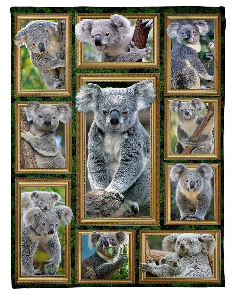 Cute Koalas 3d Australia Gift Fleece Blanket