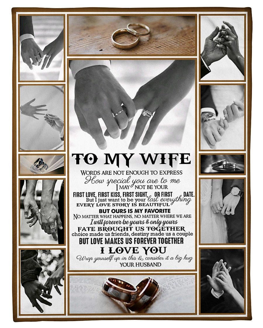 Anniversary Gift For Wife To My Wife Fleece Blanket Fleece Blanket