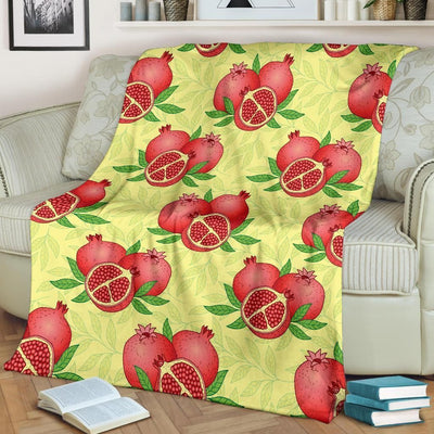 Wild Pomegranate Pattern Print Design Fleece Blanket