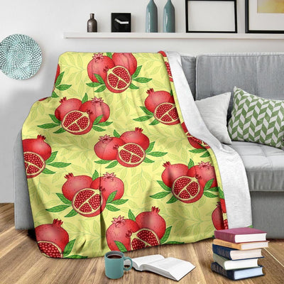 Wild Pomegranate Pattern Print Design Fleece Blanket
