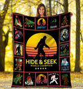 Hide And Seek World Champion Bigfoot Sasquatch Yeti Fleece Blanket