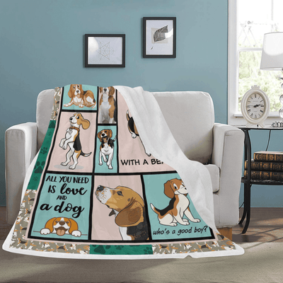 Life Is Better With A Beagle Dog For Beagle Lovers Fleece Blanket