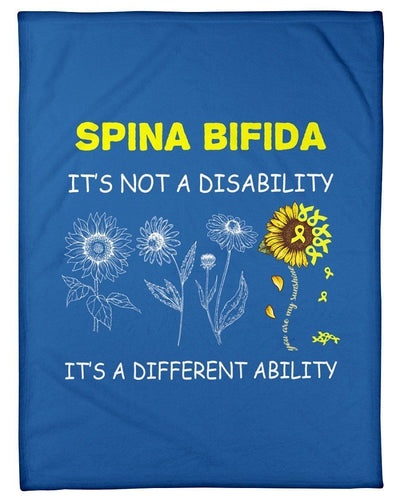 Spina Bifina Is A Different Ability Custom Design Fleece Blanket