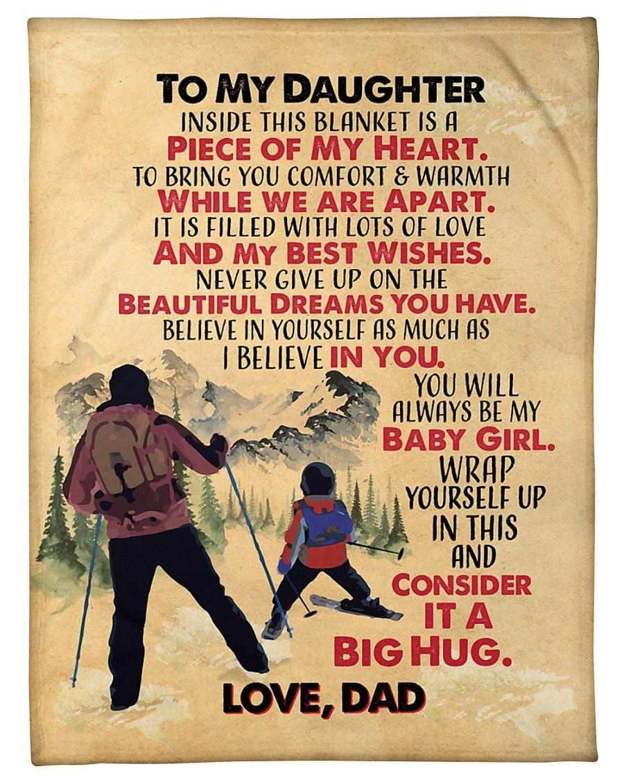 Gift For Daughter Consider It A Big Hug Fleece Blanket Fleece Blanket