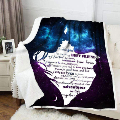 Blanket Giving Family I Take You To Be My Best Friend