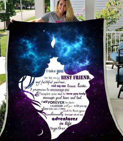 Blanket Giving Family I Take You To Be My Best Friend