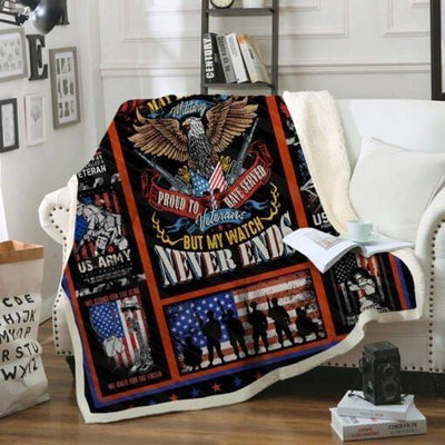 For Dad Camoflage Military Fleece Blanket