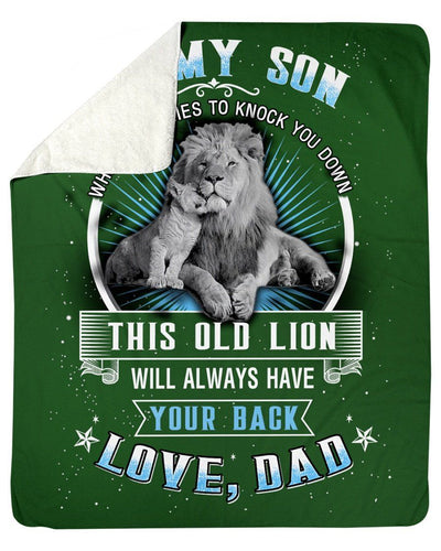 Meaningful Gift From Dad With Loves To Son Fleece Blanket