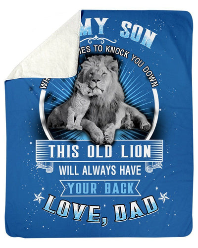 Meaningful Gift From Dad With Loves To Son Fleece Blanket