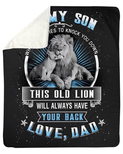 Meaningful Gift From Dad With Loves To Son Fleece Blanket