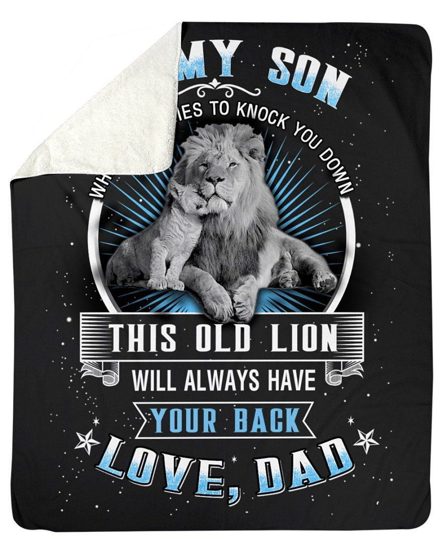 Meaningful Gift From Dad With Loves To Son Fleece Blanket