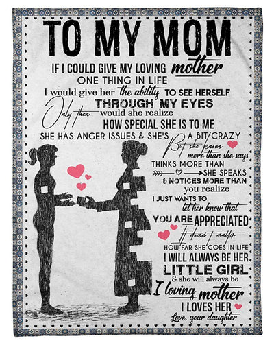 She Has Ancer Issues Giving Mom Blanket Fleece Blanket
