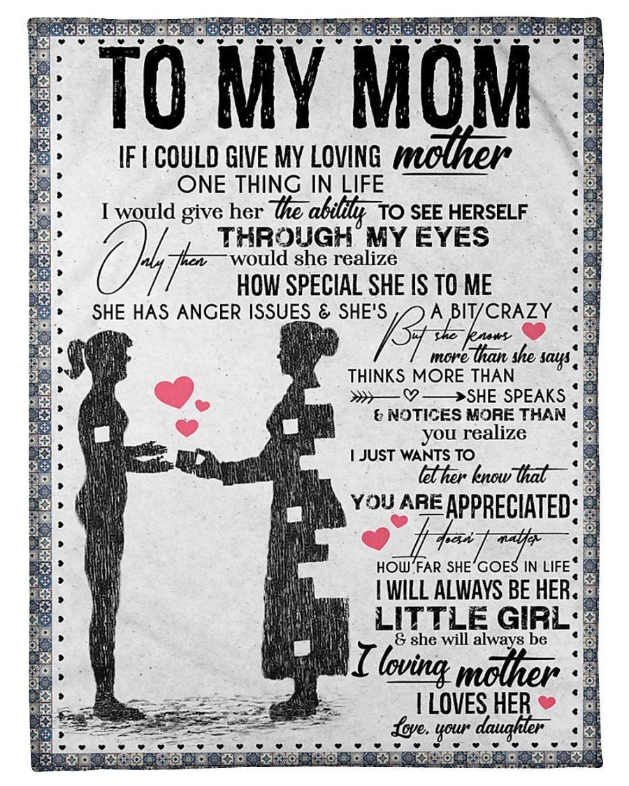 She Has Ancer Issues Giving Mom Blanket Fleece Blanket