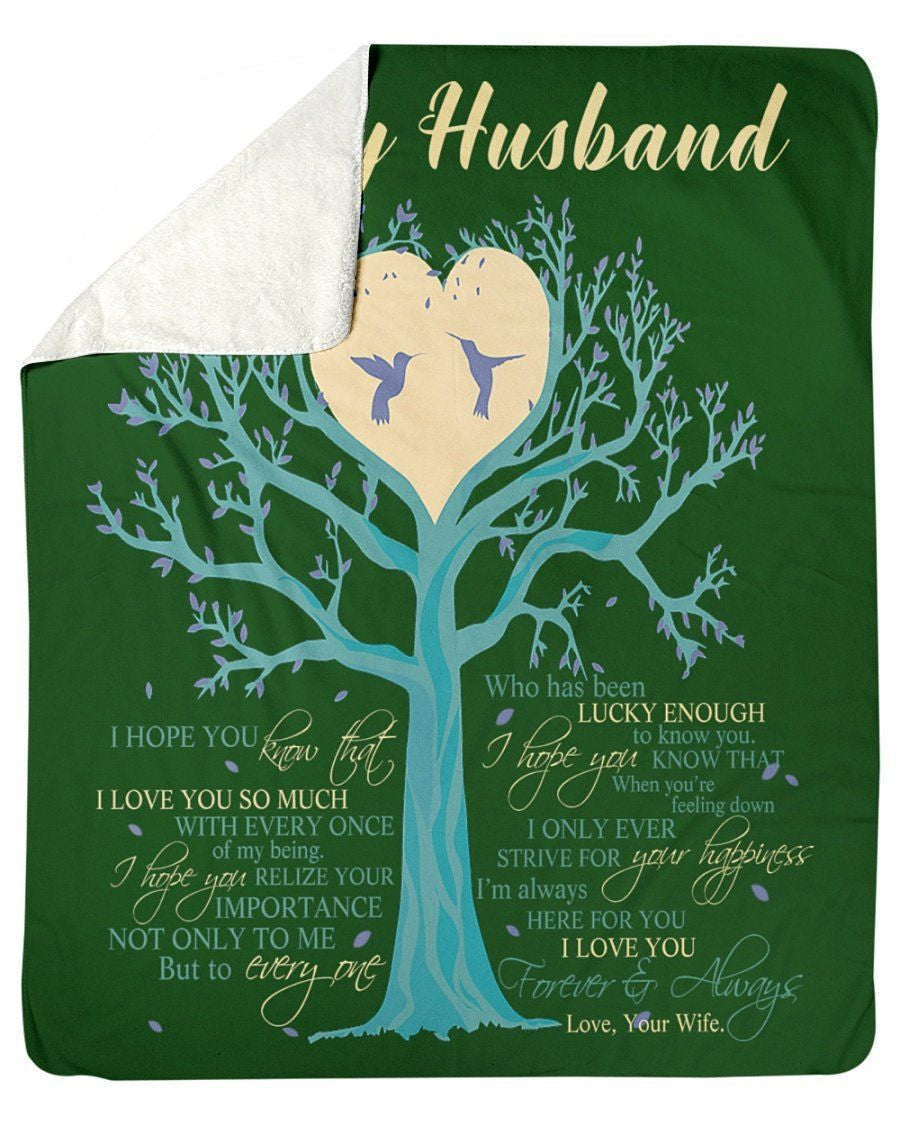 I Love You Forever And Always Great Gift For Husband Fleece Blanket