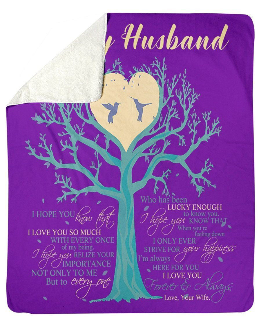 I Love You Forever And Always Great Gift For Husband Fleece Blanket