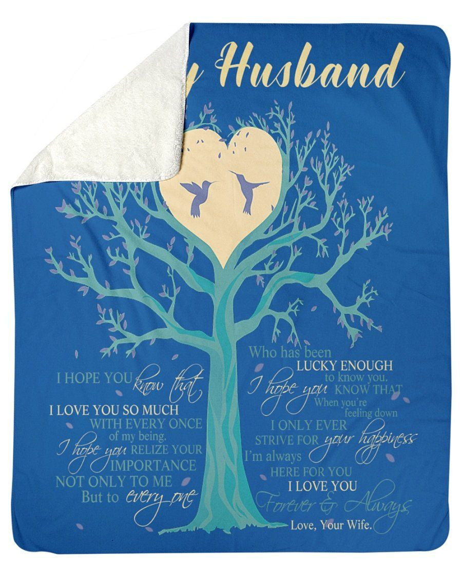 I Love You Forever And Always Great Gift For Husband Fleece Blanket