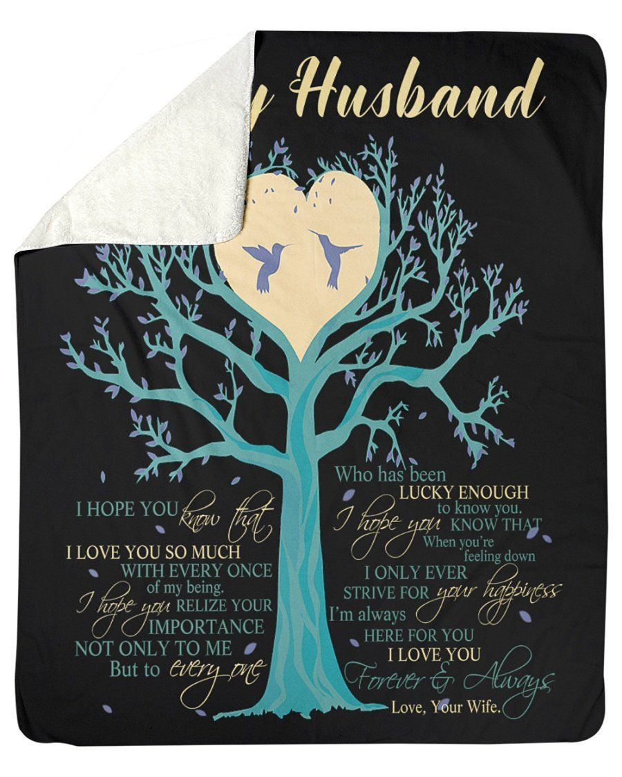 I Love You Forever And Always Great Gift For Husband Fleece Blanket