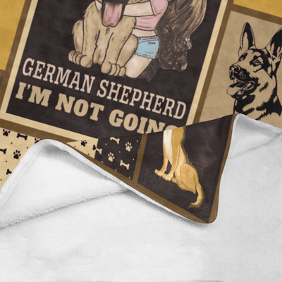 If I Can't Bring My German Shepherd Dog Fleece Blanket