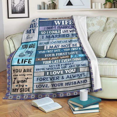 How Special You Are To Me Husband To My Wife Fleece Blanket Fleece Blanket