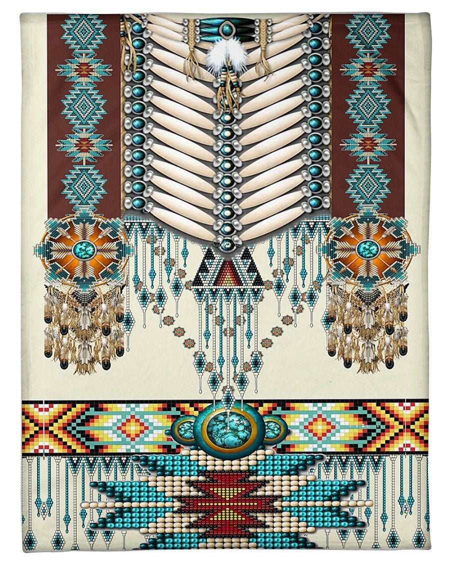 Native American Christmas Gift Fleece Blanket Fleece Blanket