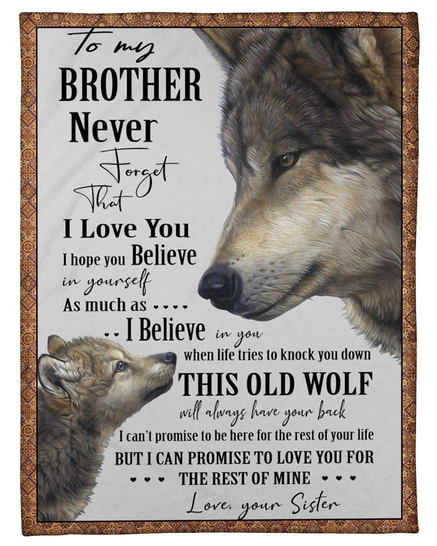 Gift For Brother From Sister Fleece Blanket