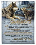 Wolves Grandpa Wants Granddaughter To Do Her Best Fleece Blanket