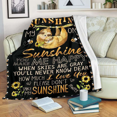 Sloth Blanket Giving Mom You Are My Sunshine