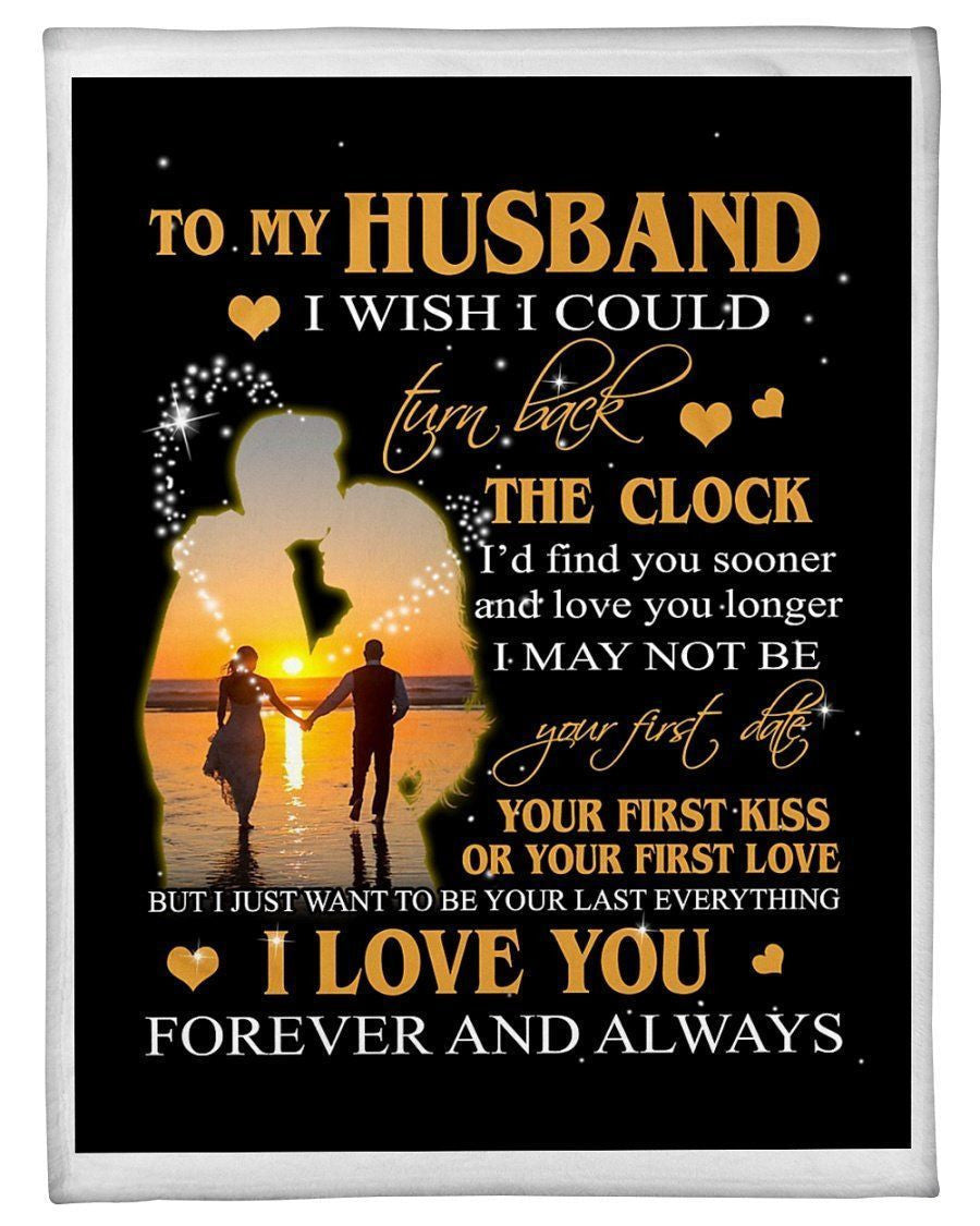 To My Husband- I Love You Forever And Always Gift For Husband Fleece Blanket