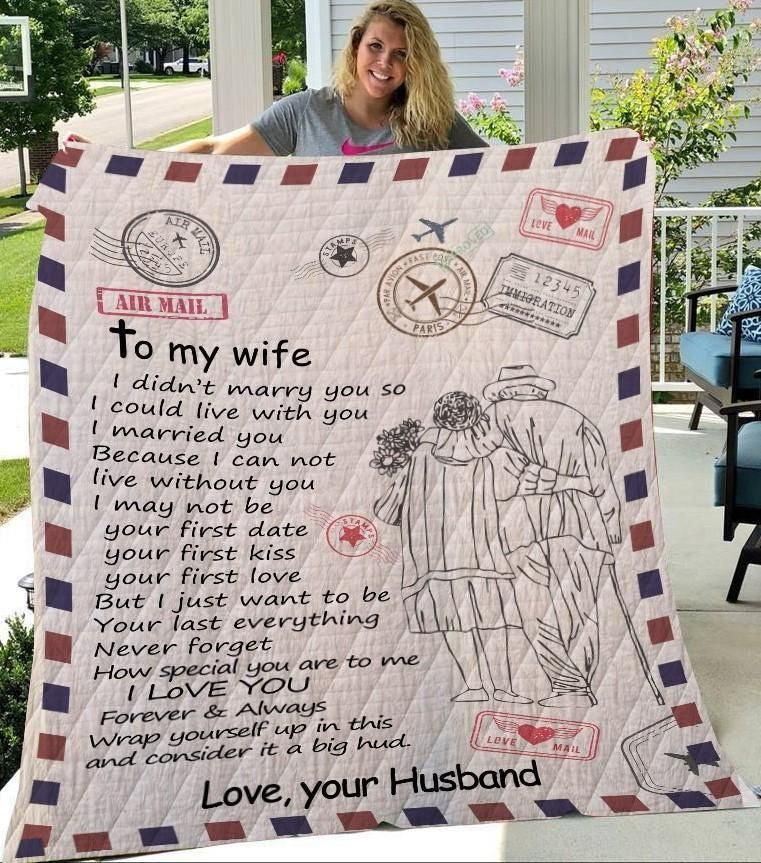 I Can Not Live Without You Husband Gift For Wife Fleece Blanket