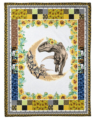 Moon Blanket Giving Kids Love You To The Moon And Back Fleece Blanket