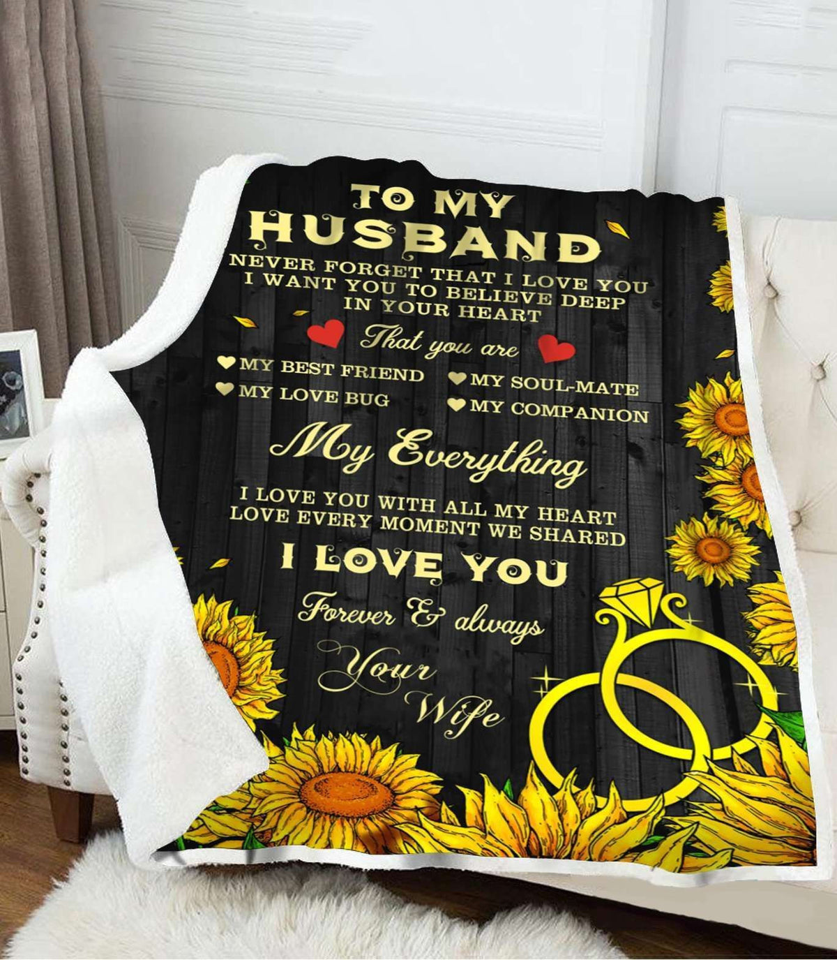 Blanket Gift For Husband You Are My Soulmate