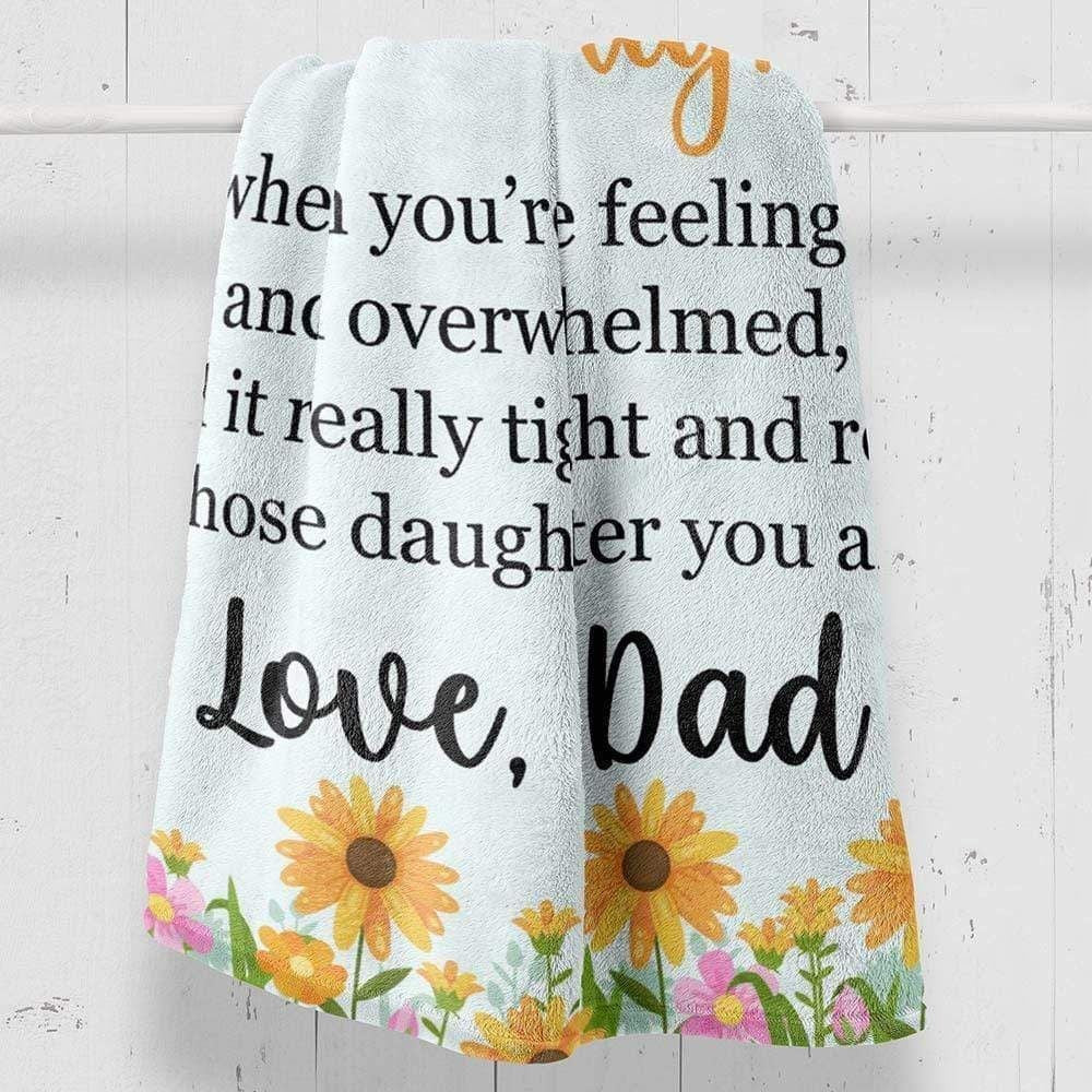 To My Daughter My Wishes Love And Light Soft Fleece Blanket