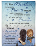 Thank You For All Of The Happiness Lovely Message To My Bestie Gifts For Friends Fleece Blanket