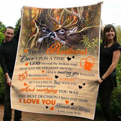 Gift For Husband One Upon A Time Deer Fleece Blanket