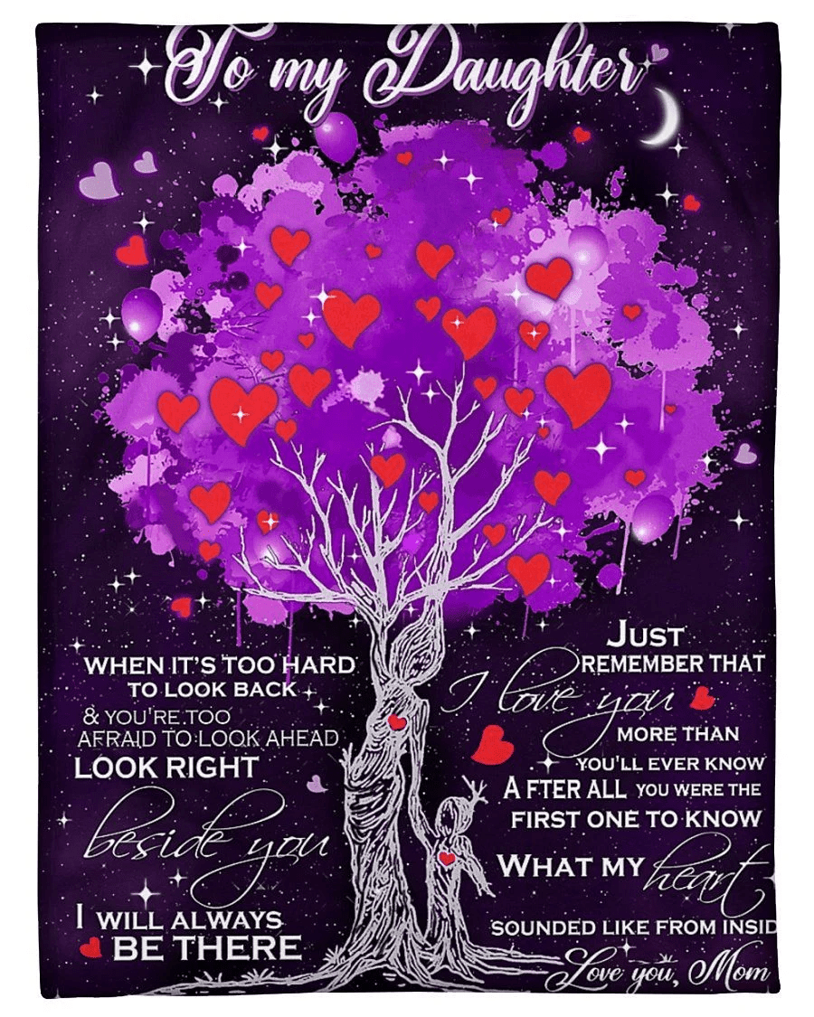 To My Daughter- I Will Always Be There For You Fleece Blanket