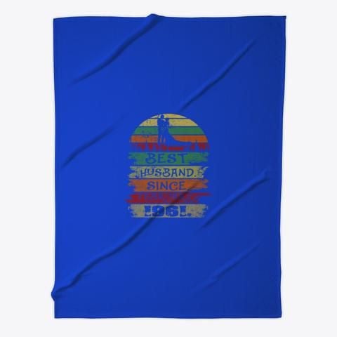 Best Husband Since February 1961 Anniversary Gift Fleece Blanket