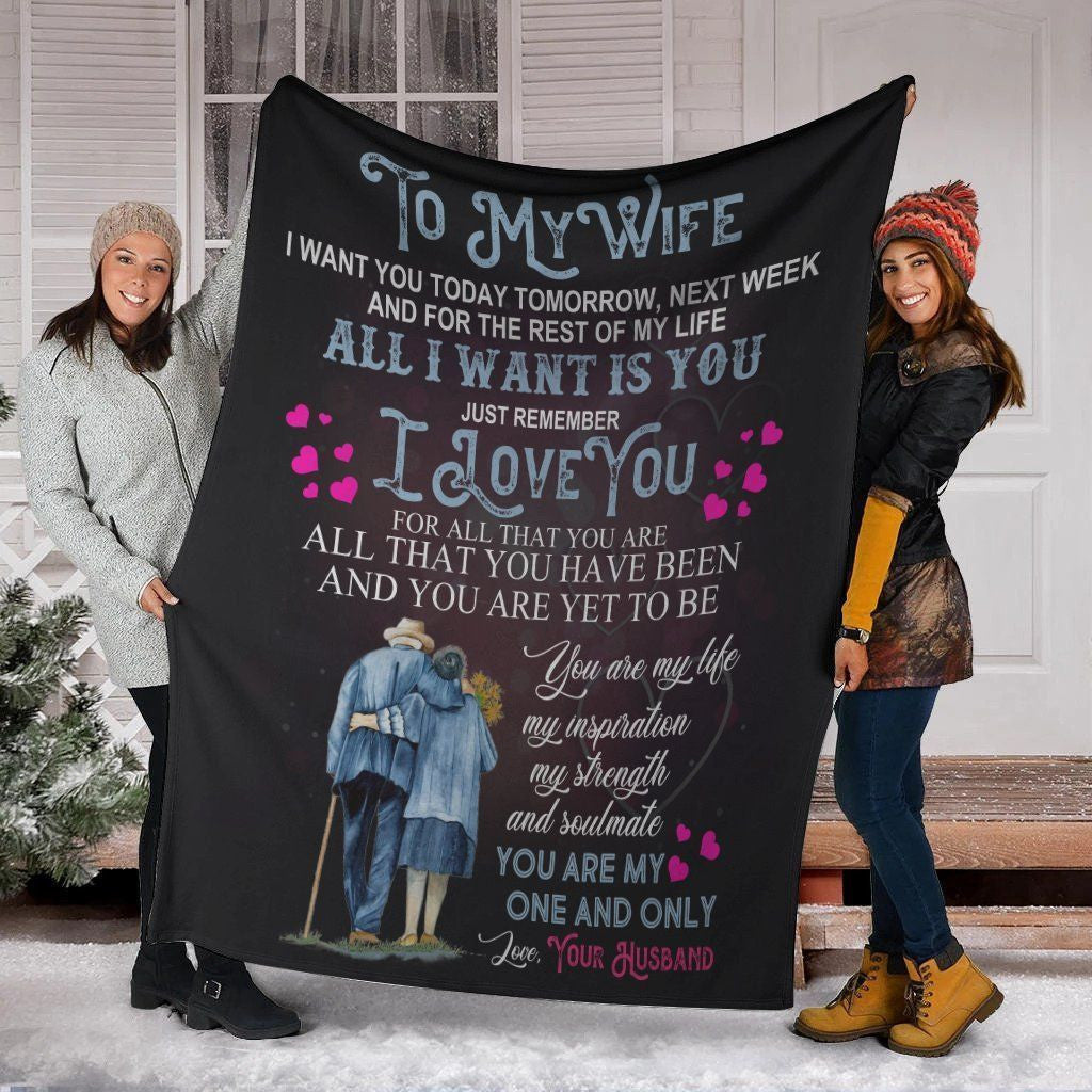 You Are My One And Only For Wife Fleece Blanket