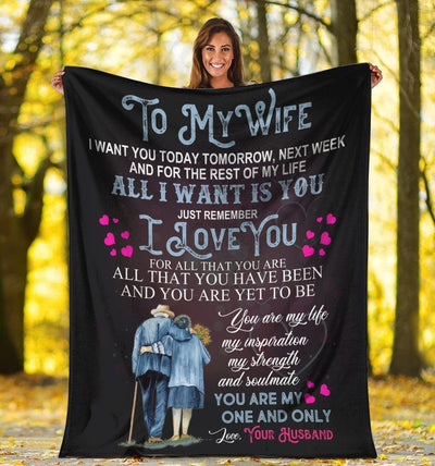 You Are My One And Only For Wife Fleece Blanket