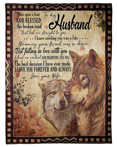 I Knew Meeting You Was A Fate Great Gift From Wife To Husband Fleece Blanket